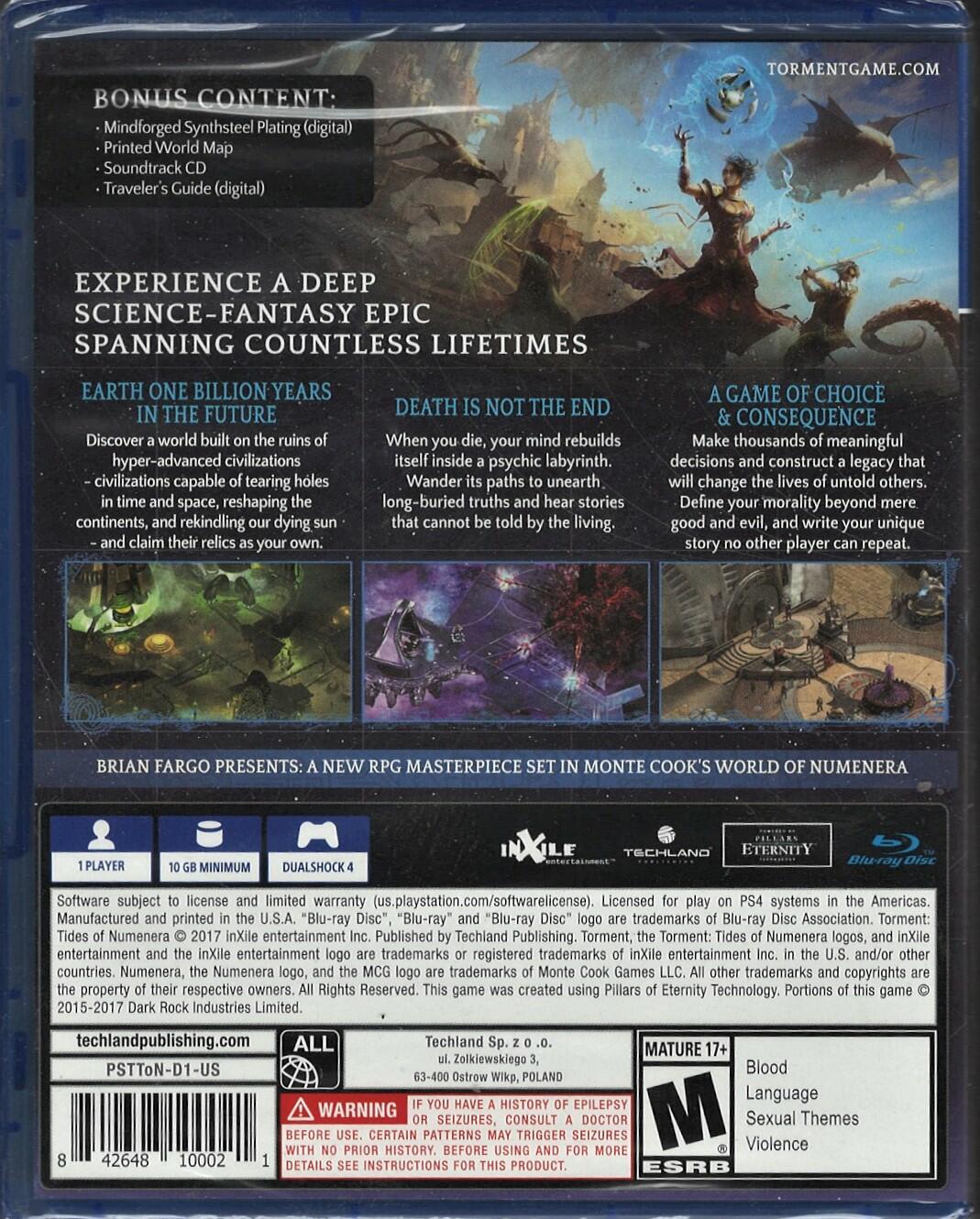 Torment: Tides Of Numenera - PlayStation 4