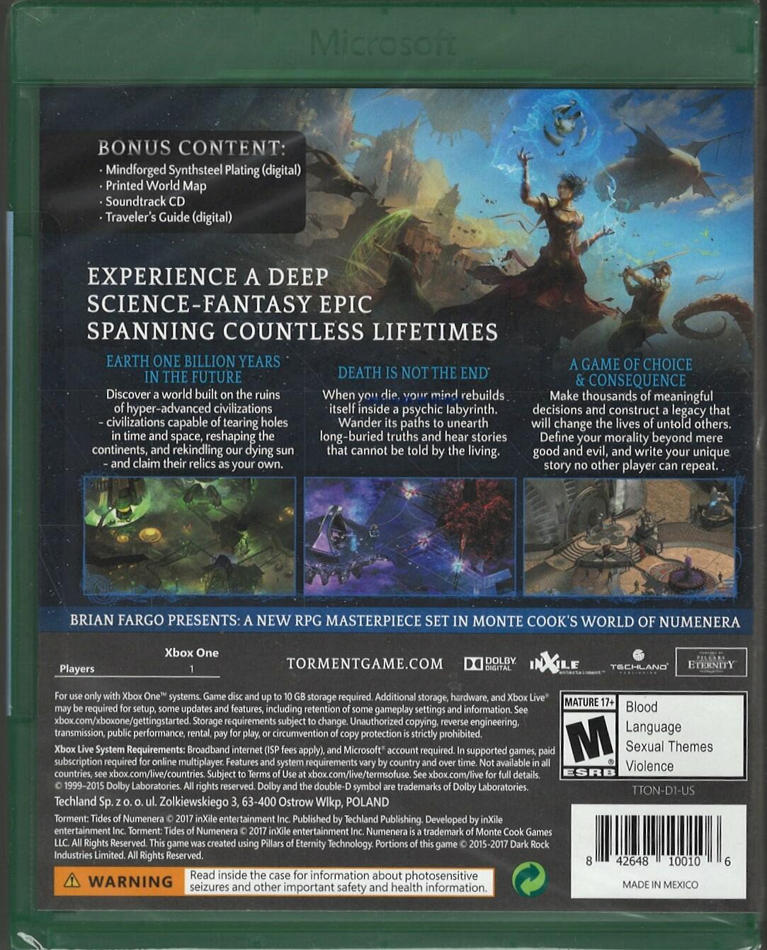 Torment: Tides Of Numenera - Xbox One