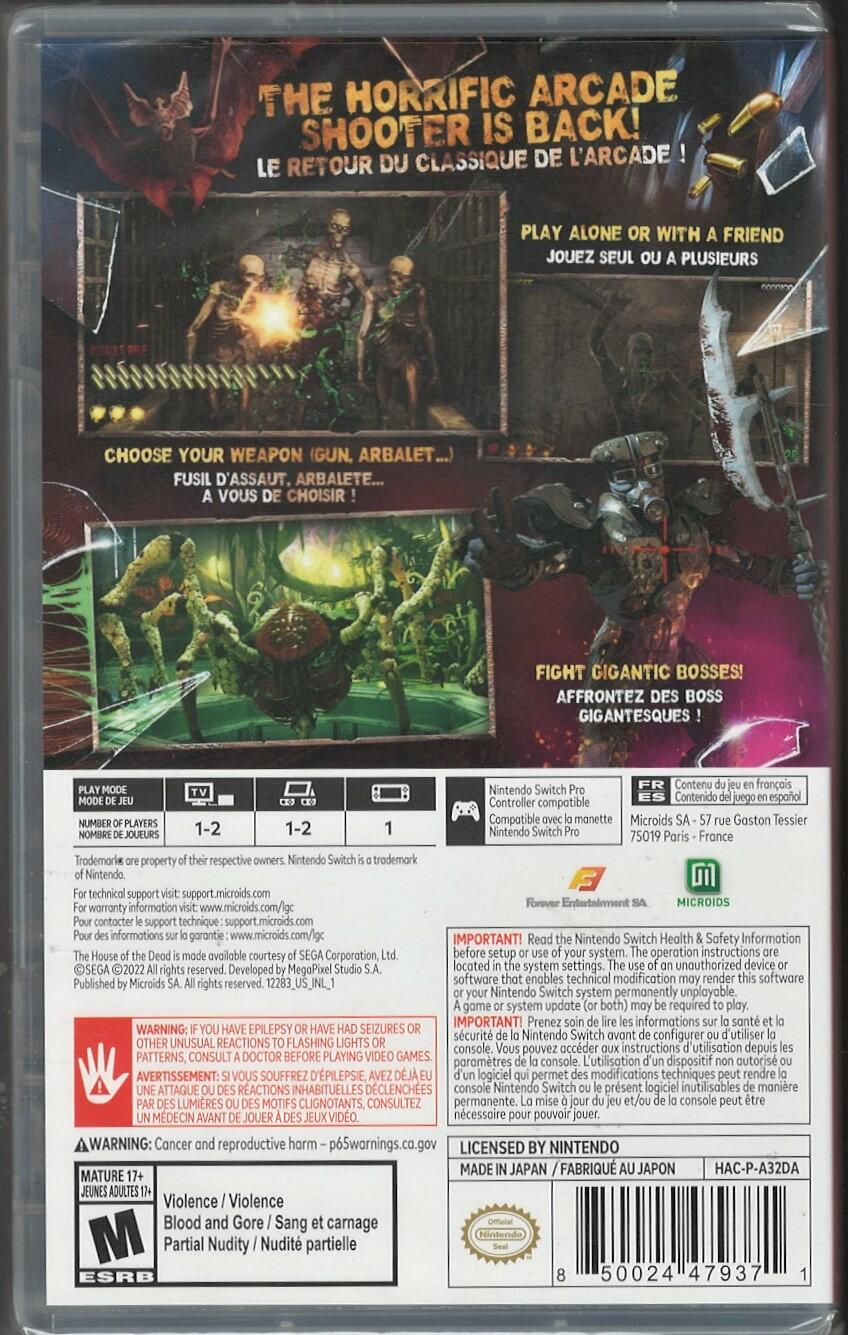 The House of the Dead: Remake Standard Edition (REPLEN) - Nintendo Switch