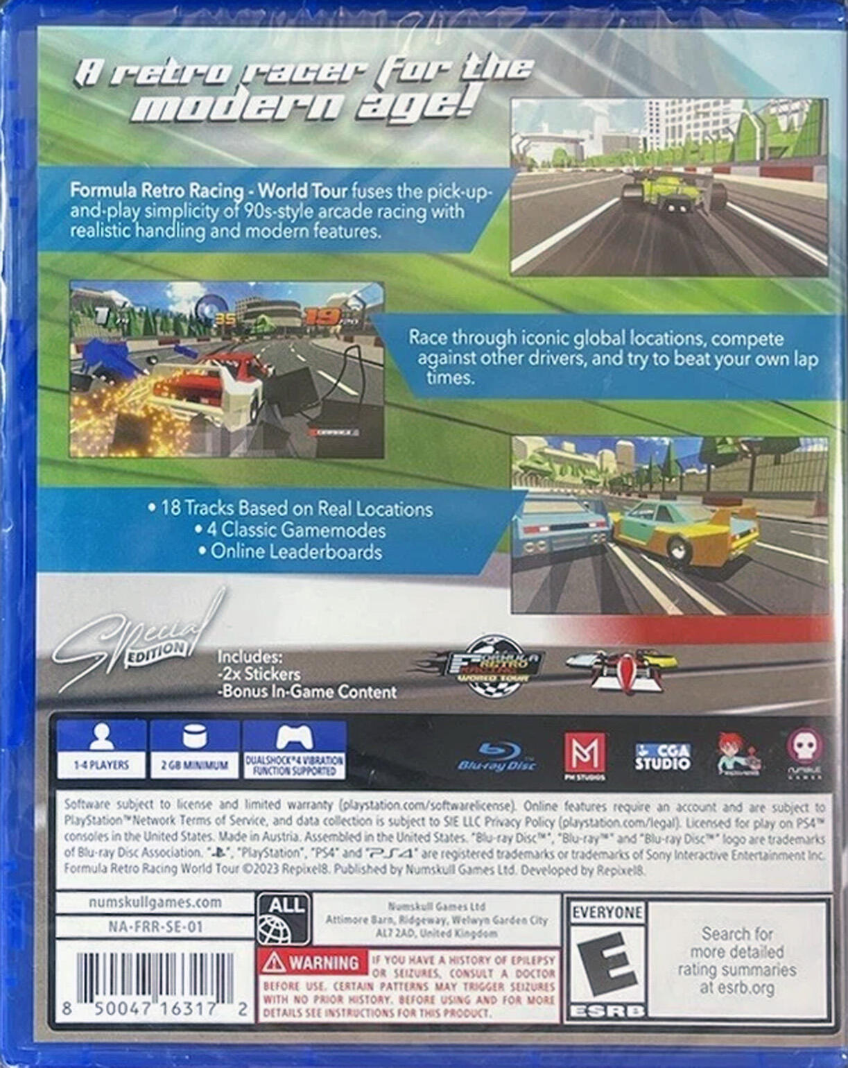 Formula Retro Racing: World Tour - Special Edition for Playstation 4 [video game]