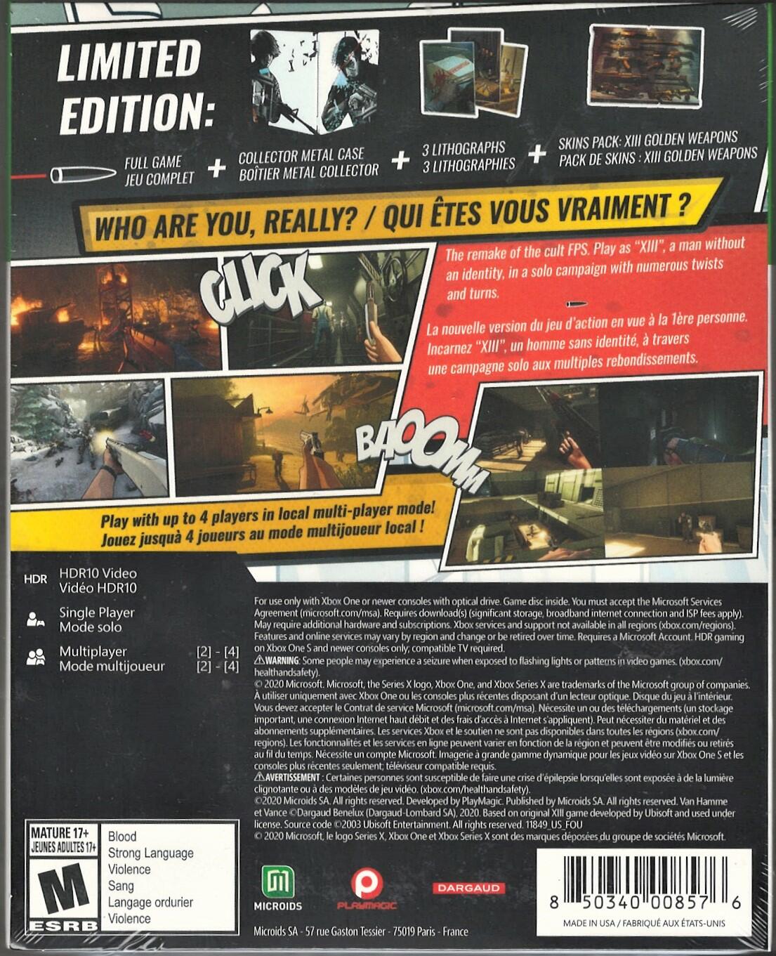 XIII: Limited Edition - Xbox One