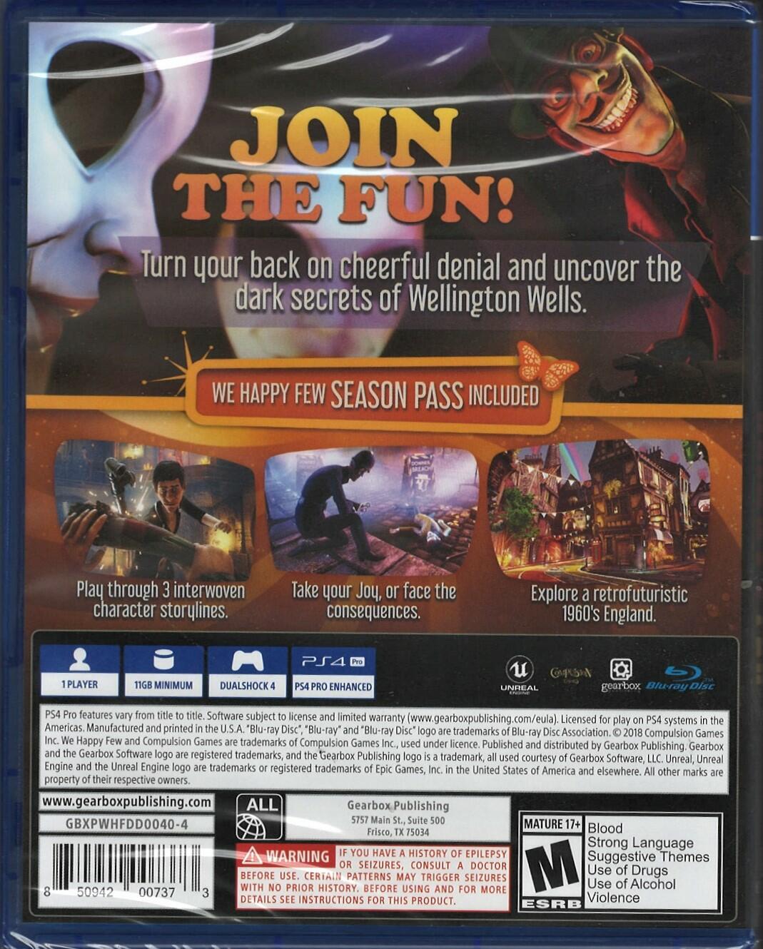 We Happy Few (Deluxe Edition) - PlayStation 4