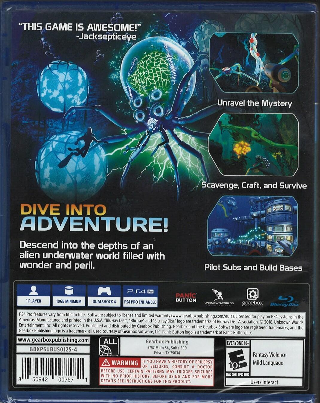 Subnautica - PlayStation 4