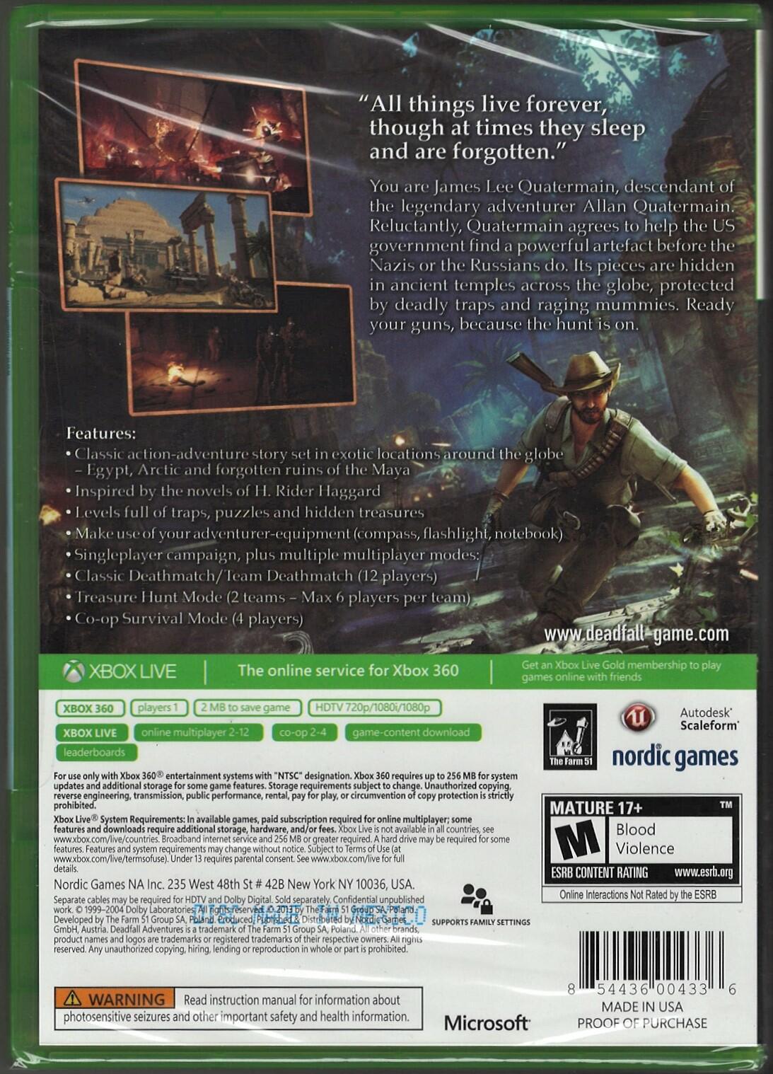 Deadfall Adventures - Xbox 360