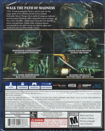 Call of Cthulhu - PlayStation 4