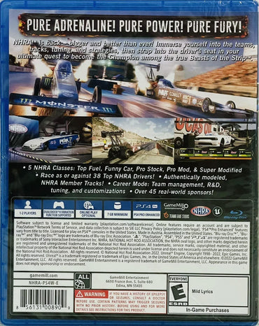 NHRA: Speed for All - PlayStation 4