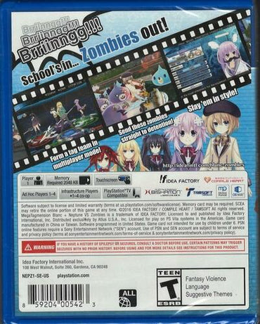 Mega Tagmension Blanc + Neptune VS Zombies - PlayStation Vita