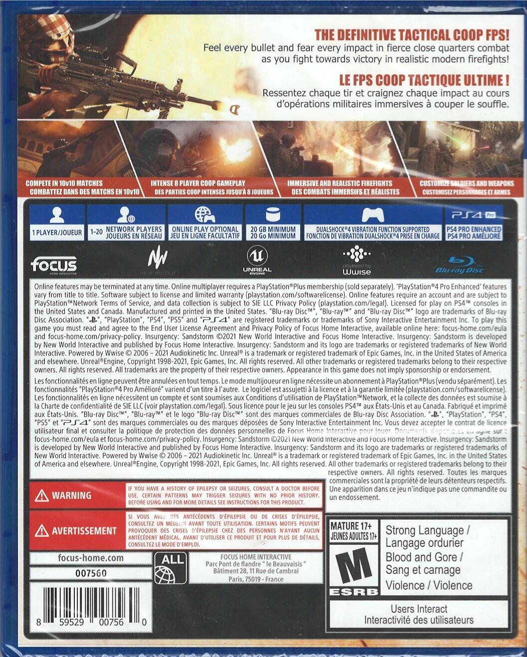 Insurgency: Sandstorm - PlayStation 4 [video game]