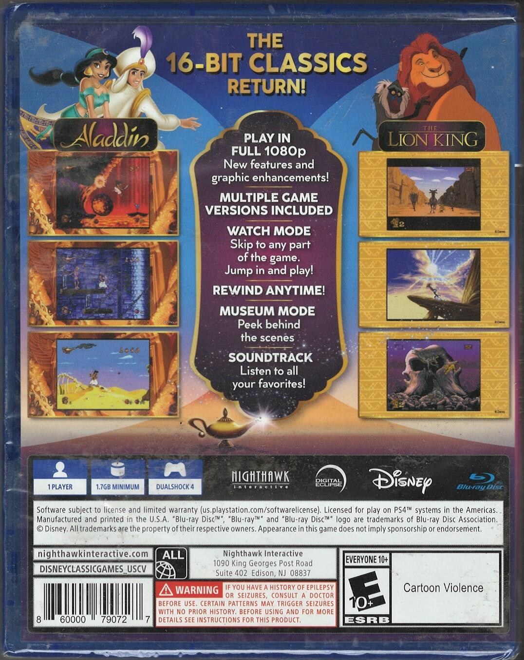 Disney Classic Games: Aladdin and the Lion King - PlayStation 4