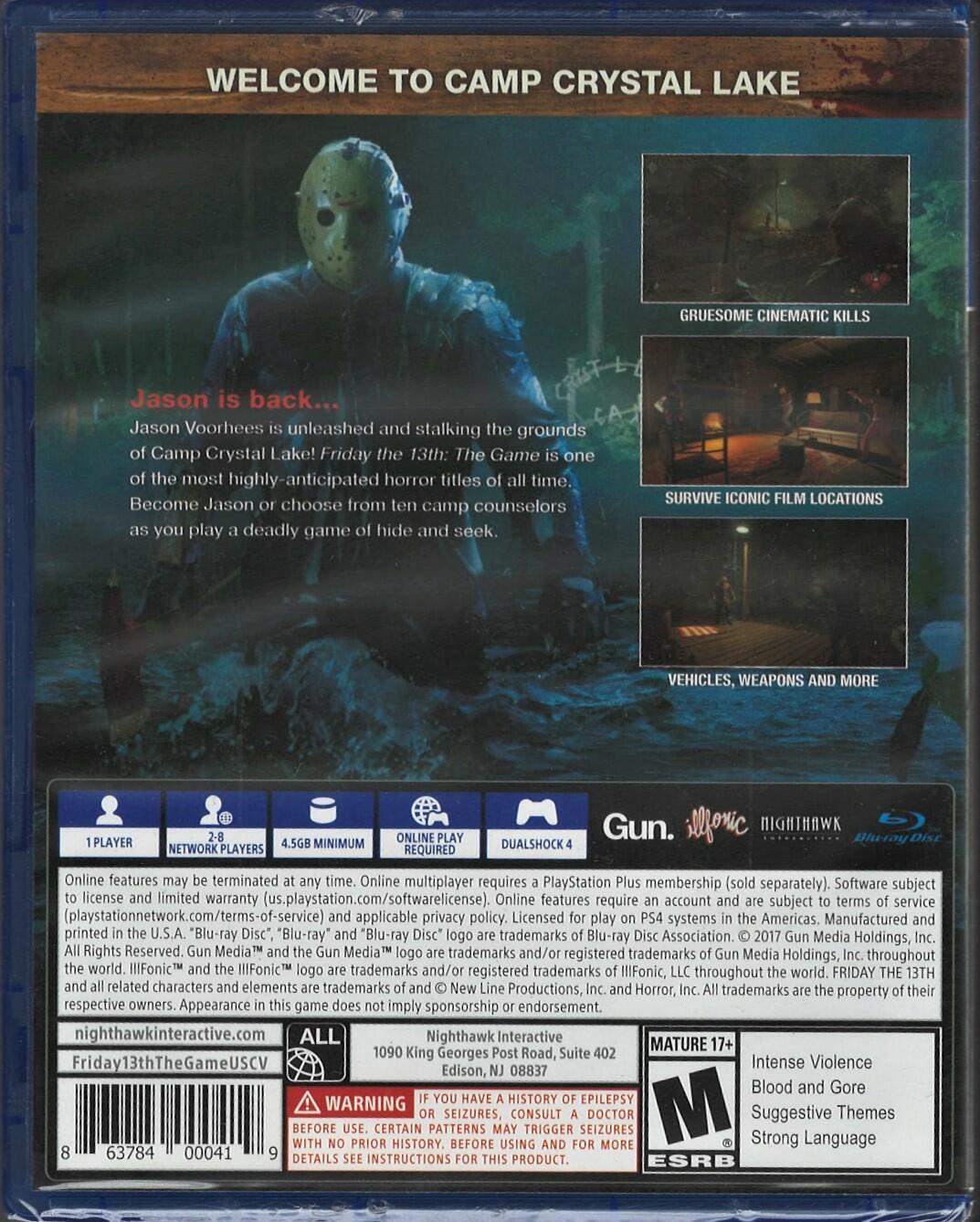 Friday The 13th: The Game - PlayStation 4