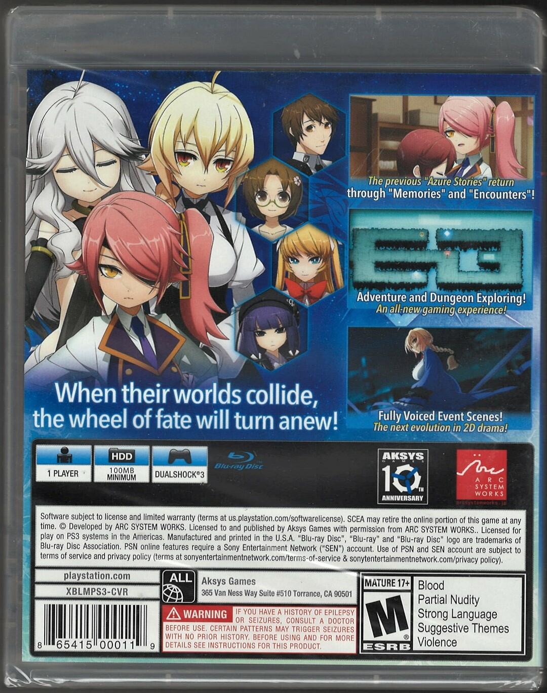 Xblaze Lost: Memories - PlayStation 3