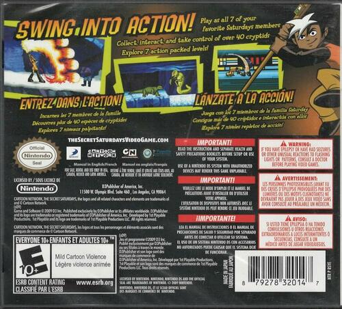 The Secret Saturdays: Beasts of the 5th Sun - Nintendo DS