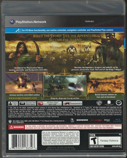 Lord of the Rings: Aragorn's Quest - Playstation 3