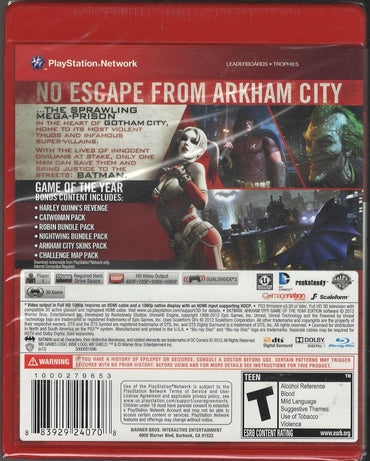 Batman: Arkham City Game of the Year Edition (Greatest Hits) - PlayStation 3