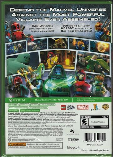 LEGO Marvel Super Heroes (Platinum Hits) - Xbox 360