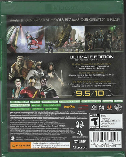 Injustice: Gods Among Us Ultimate Edition (XB1 Packaging) - Xbox 360