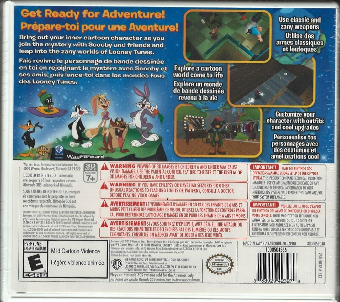 Scooby Doo & Looney Tunes Cartoon Universe: Adventure - Nintendo 3DS