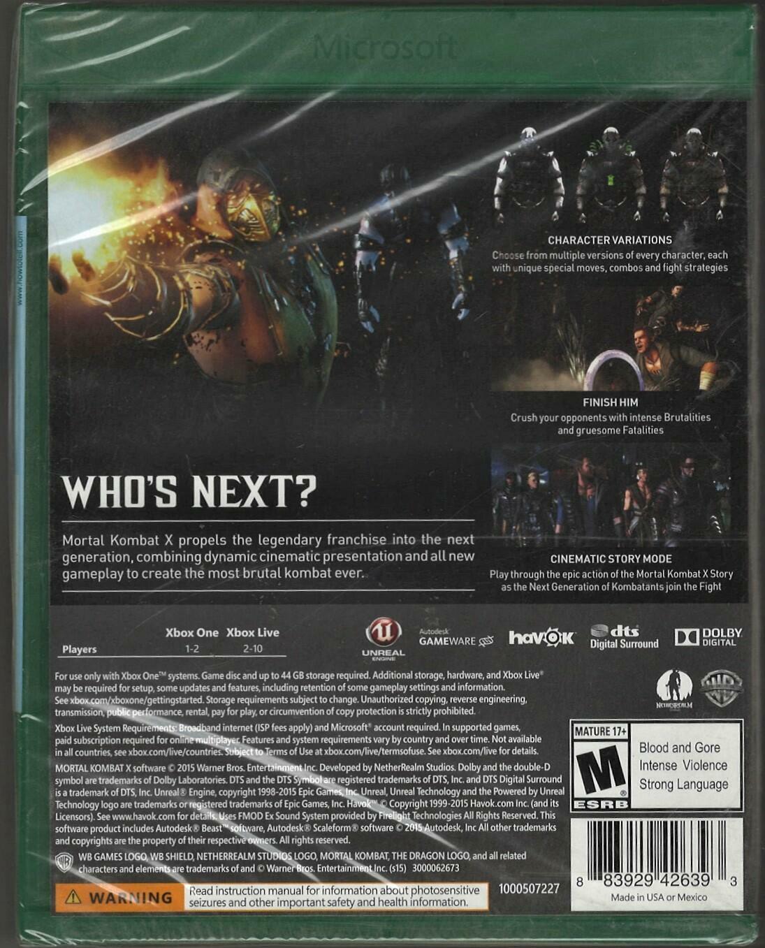 Mortal Kombat X - Xbox One