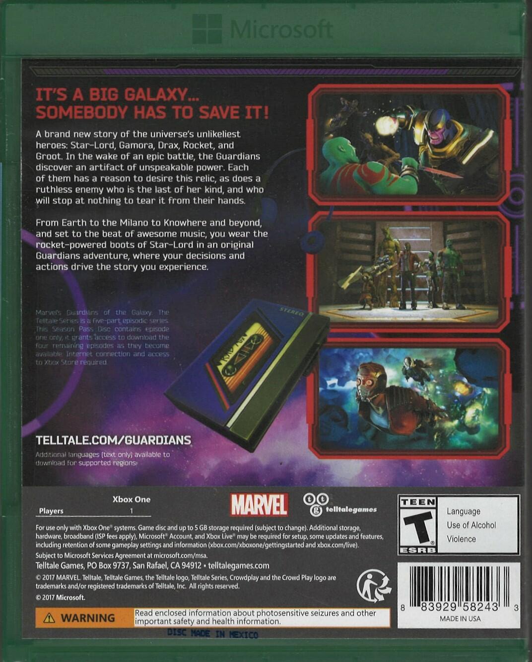 Marvel's Guardians of the Galaxy: The Telltale Series - Xbox One
