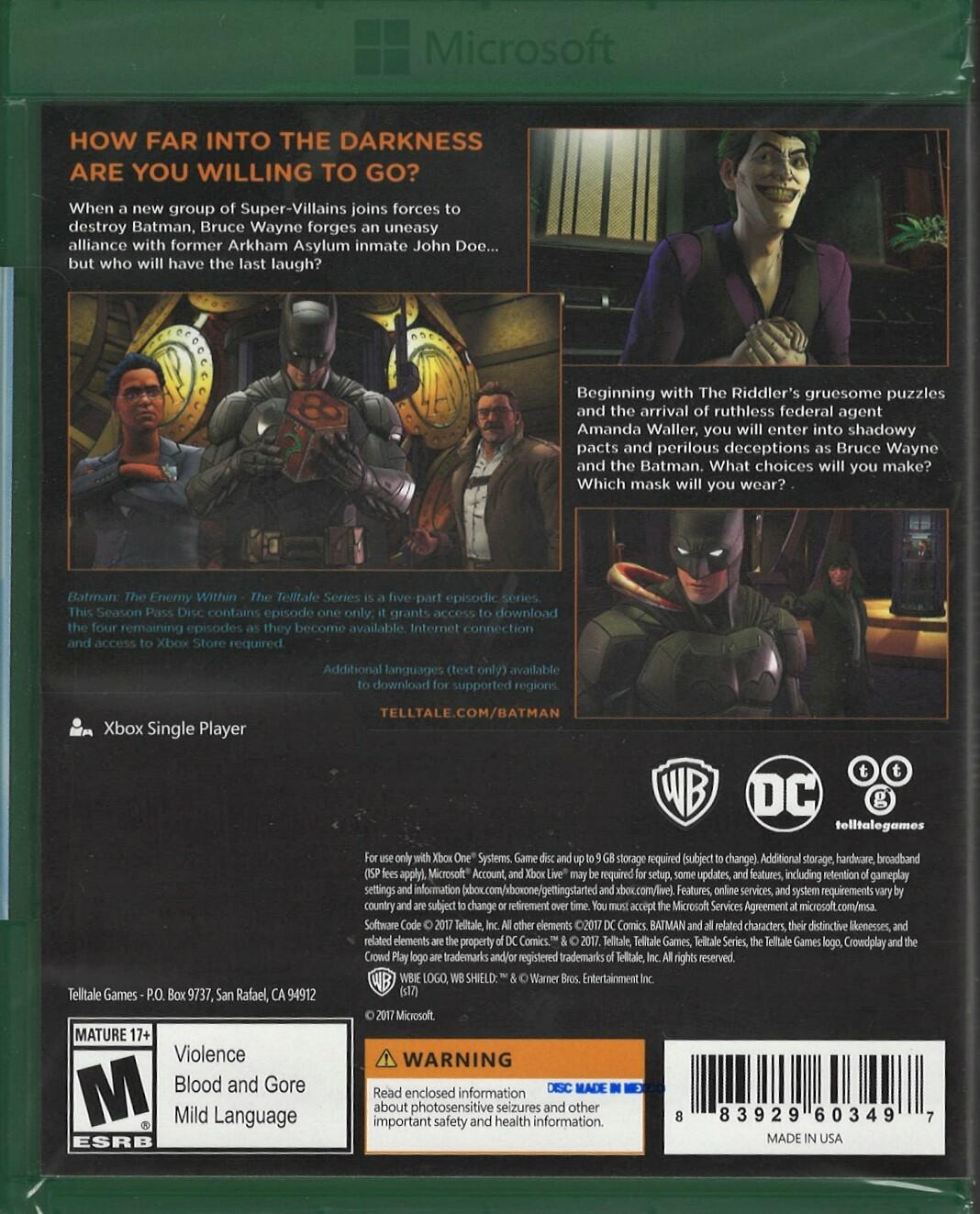 Batman: The Enemy Within - Xbox One