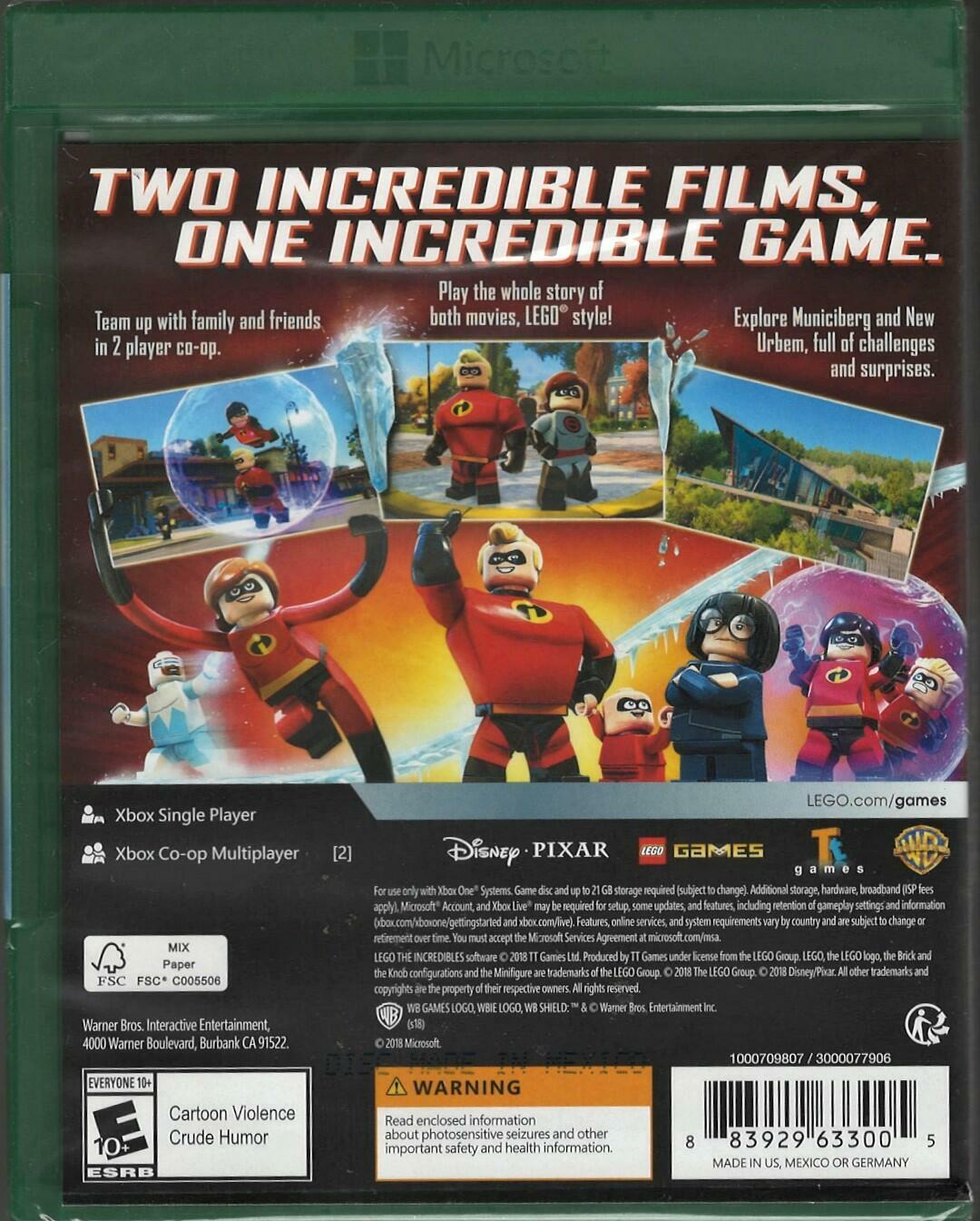 LEGO Disney Pixar's The Incredibles - Xbox One