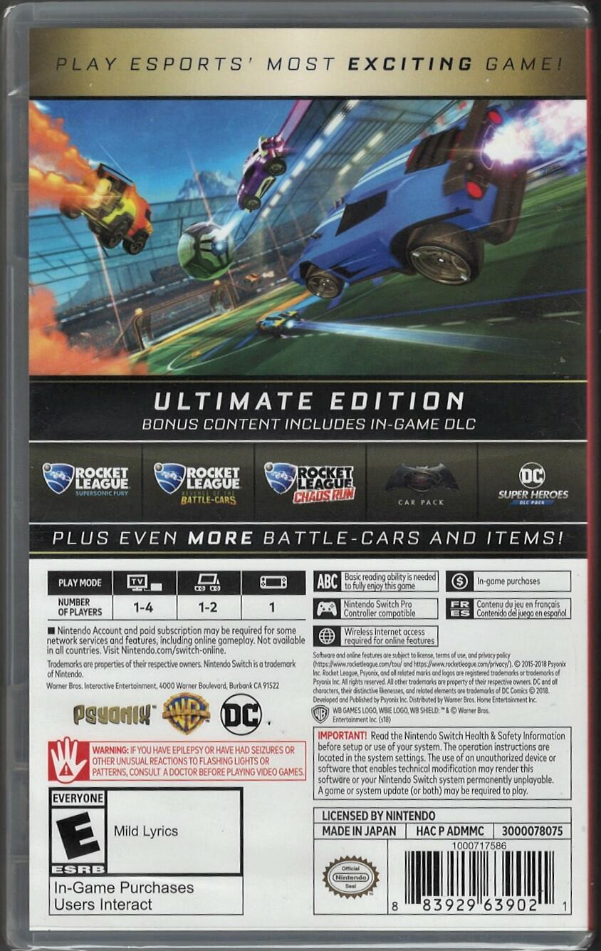 Rocket League Ultimate Edition - Nintendo Switch