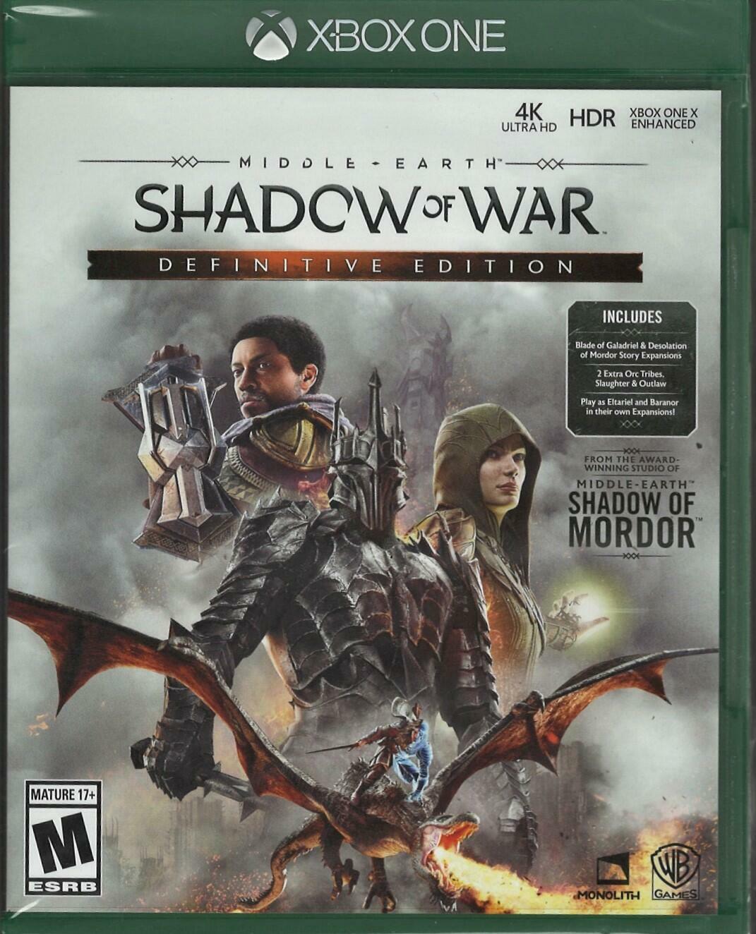 Middle-Earth: Shadow of War Definitive Edition - Xbox One