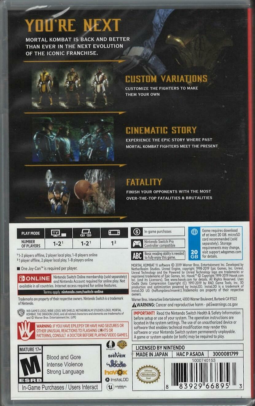 Mortal Kombat 11 - Nintendo Switch