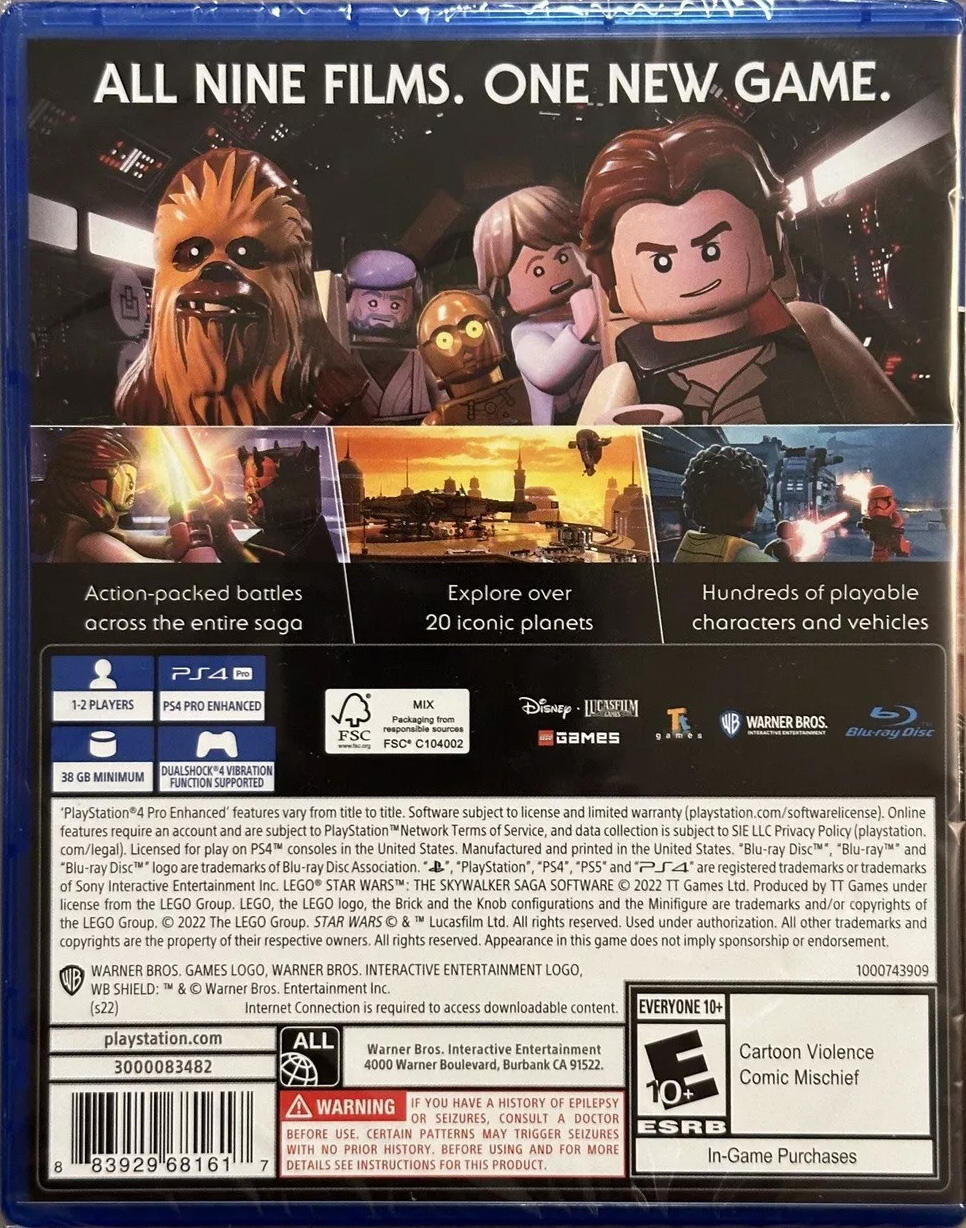 The Skywalker Saga Ps4 Star Wars Lego Games Ps4 Saga Ps4 The