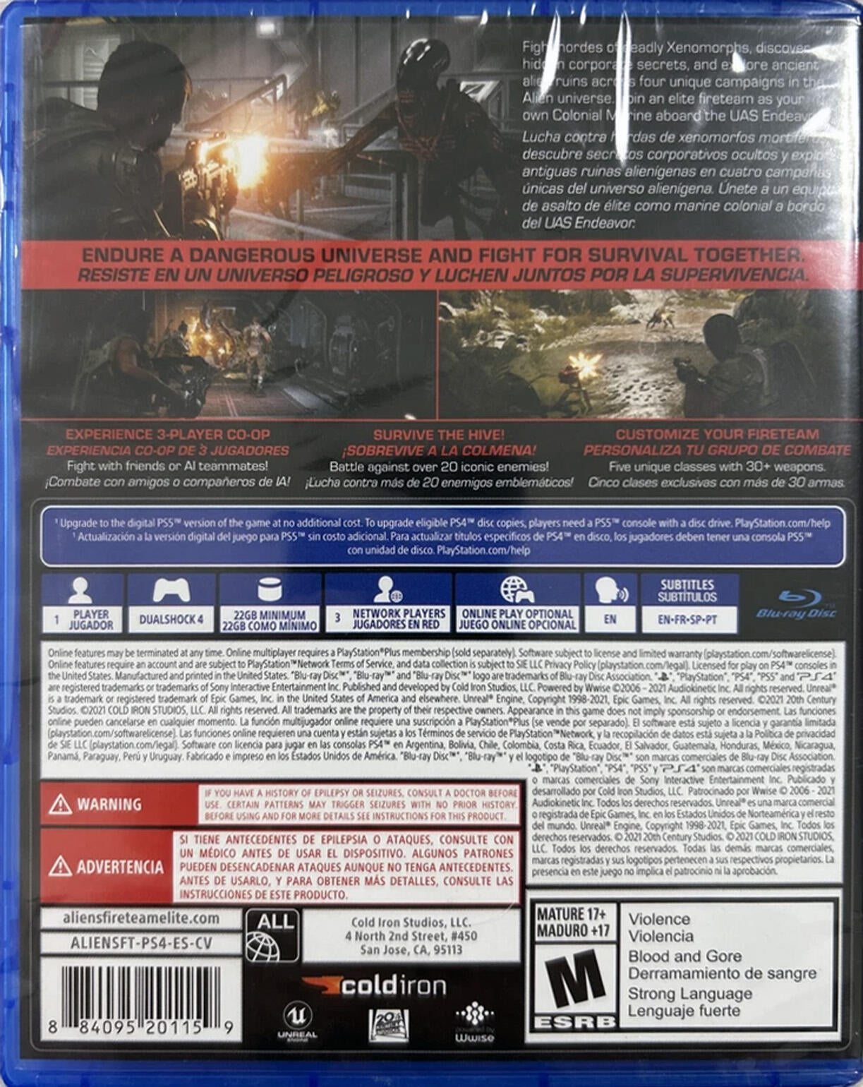 Aliens Fireteam Elite - PlayStation 4 [video game]