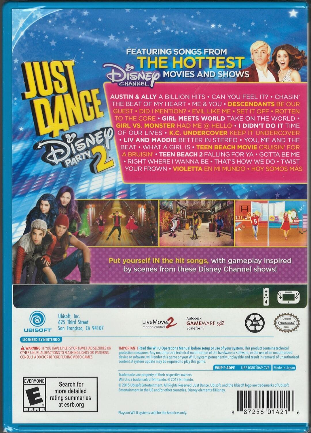 Just Dance Disney Party 2 - Nintendo Wii-U