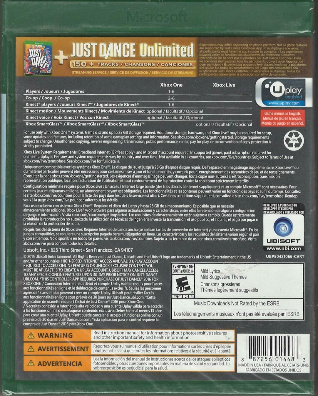 Just Dance 2016 (Gold Edition) - Xbox One