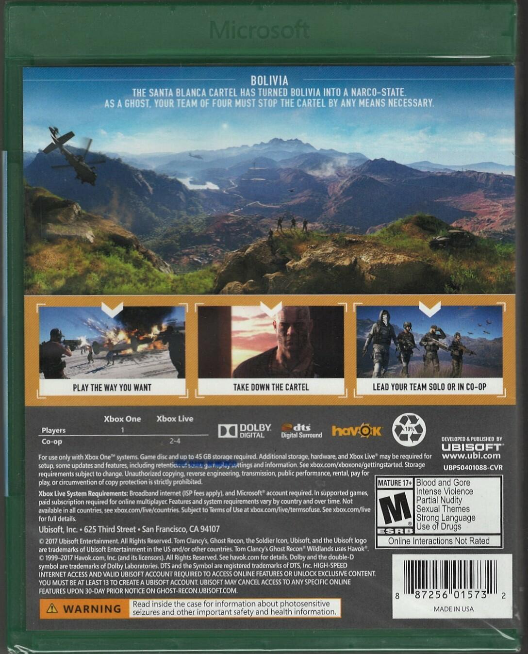 Tom Clancy's Ghost Recon Wildlands (Greatest Hits) - Xbox One