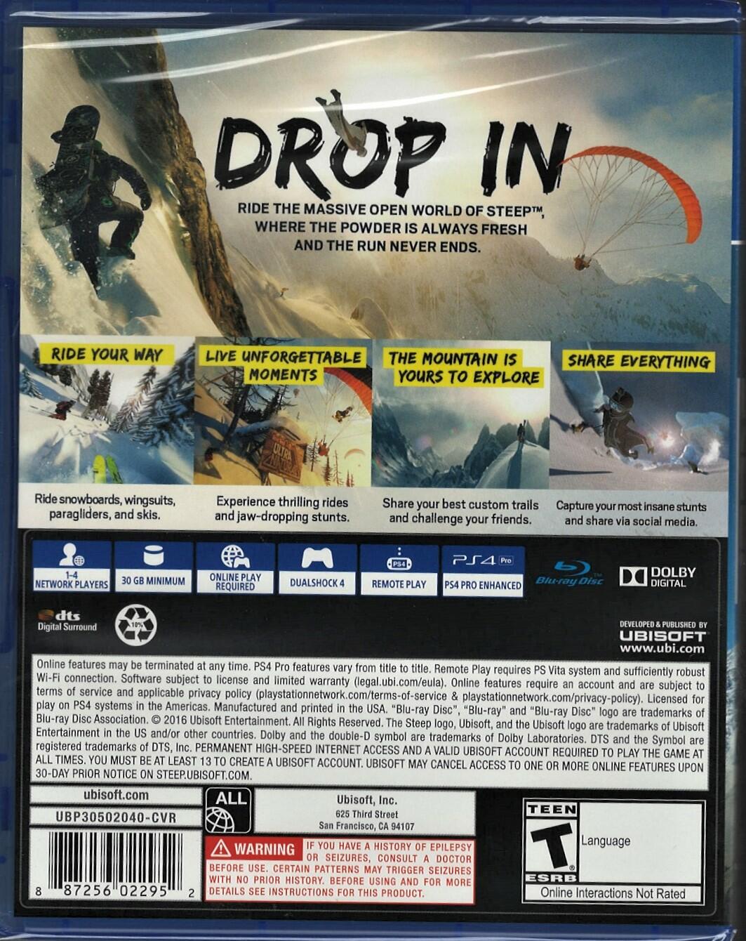 Steep (Snowboarding) - PlayStation 4