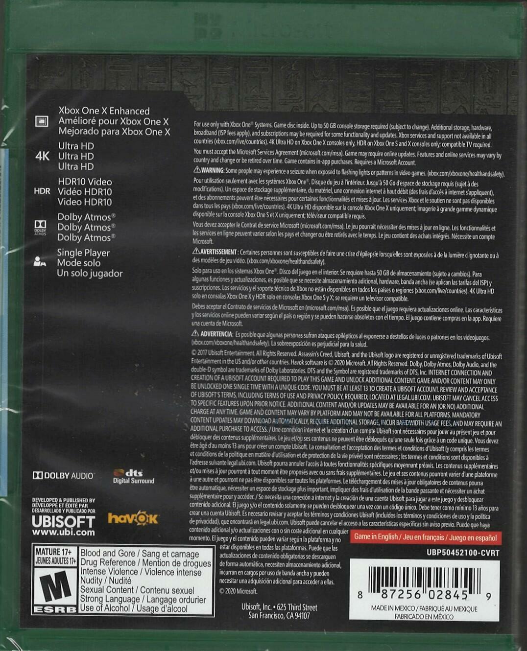 Assassin's Creed Origins - Xbox One