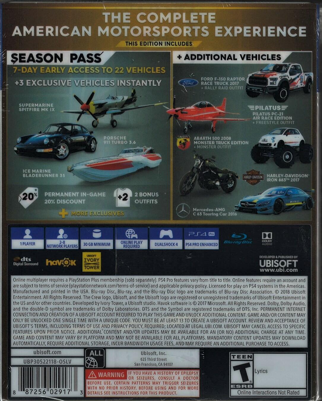 The Crew 2 Gold Edition - PlayStation 4