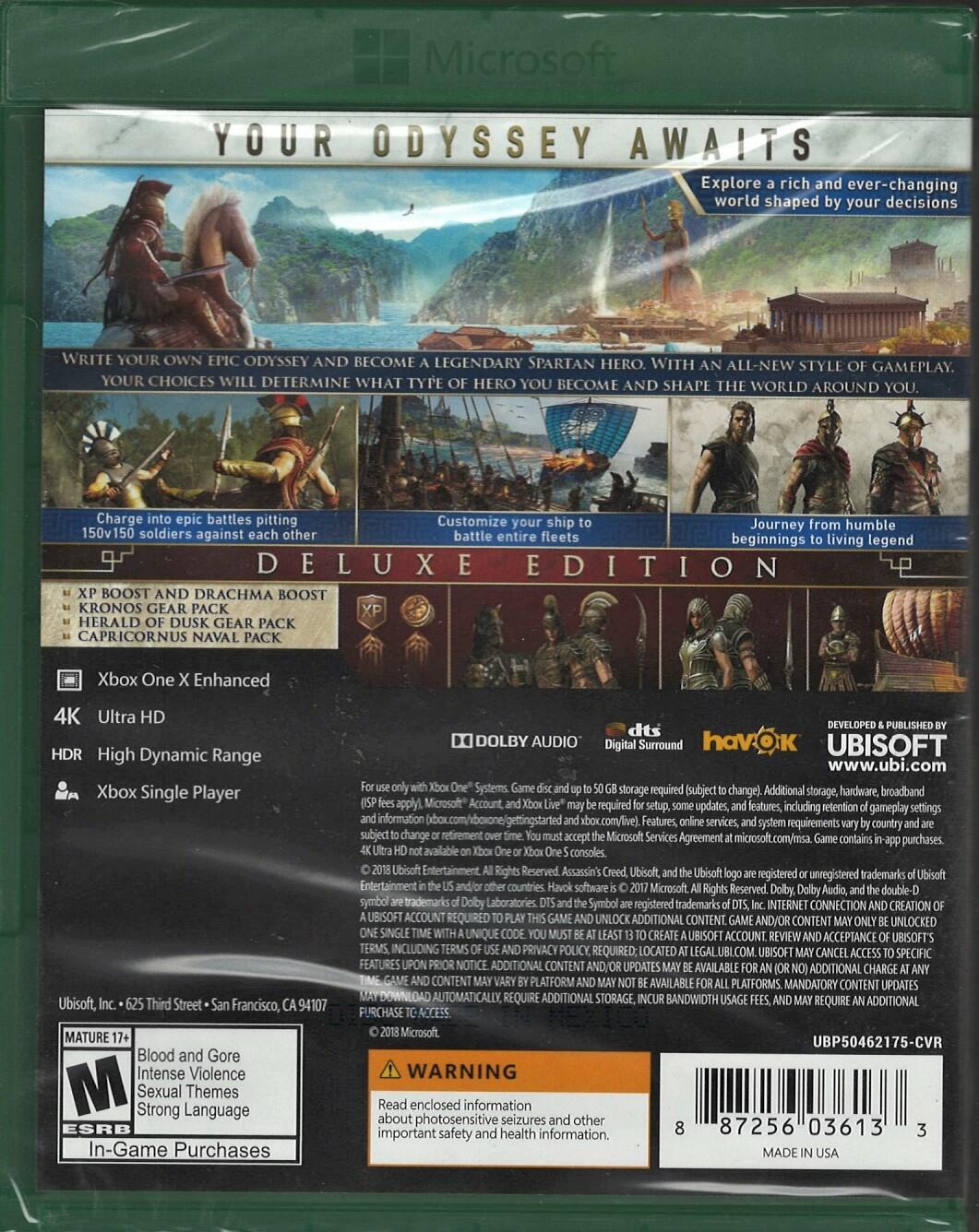 Assassin's Creed Odyssey Deluxe Edition - Xbox One