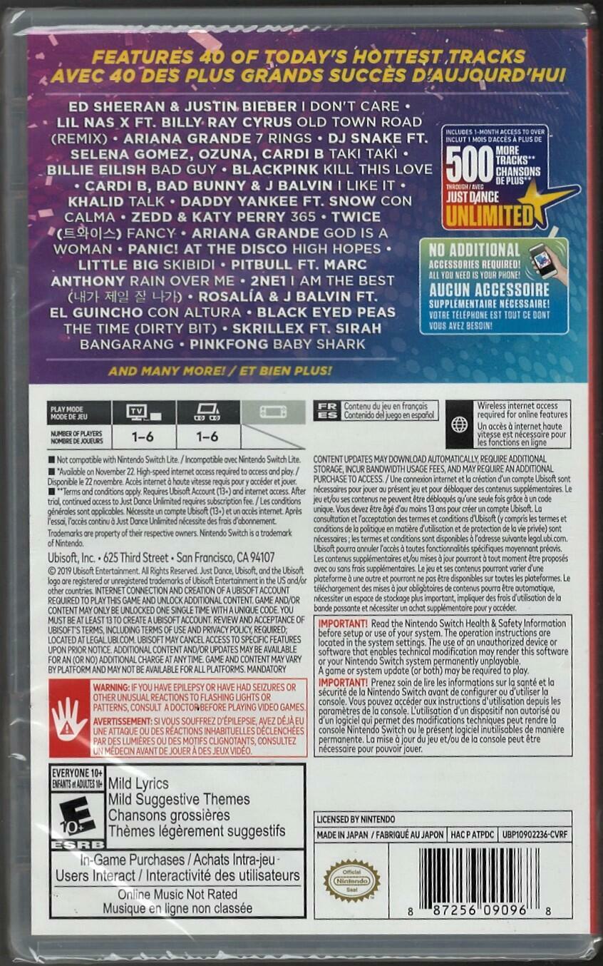 Just Dance 2020 - Nintendo Switch