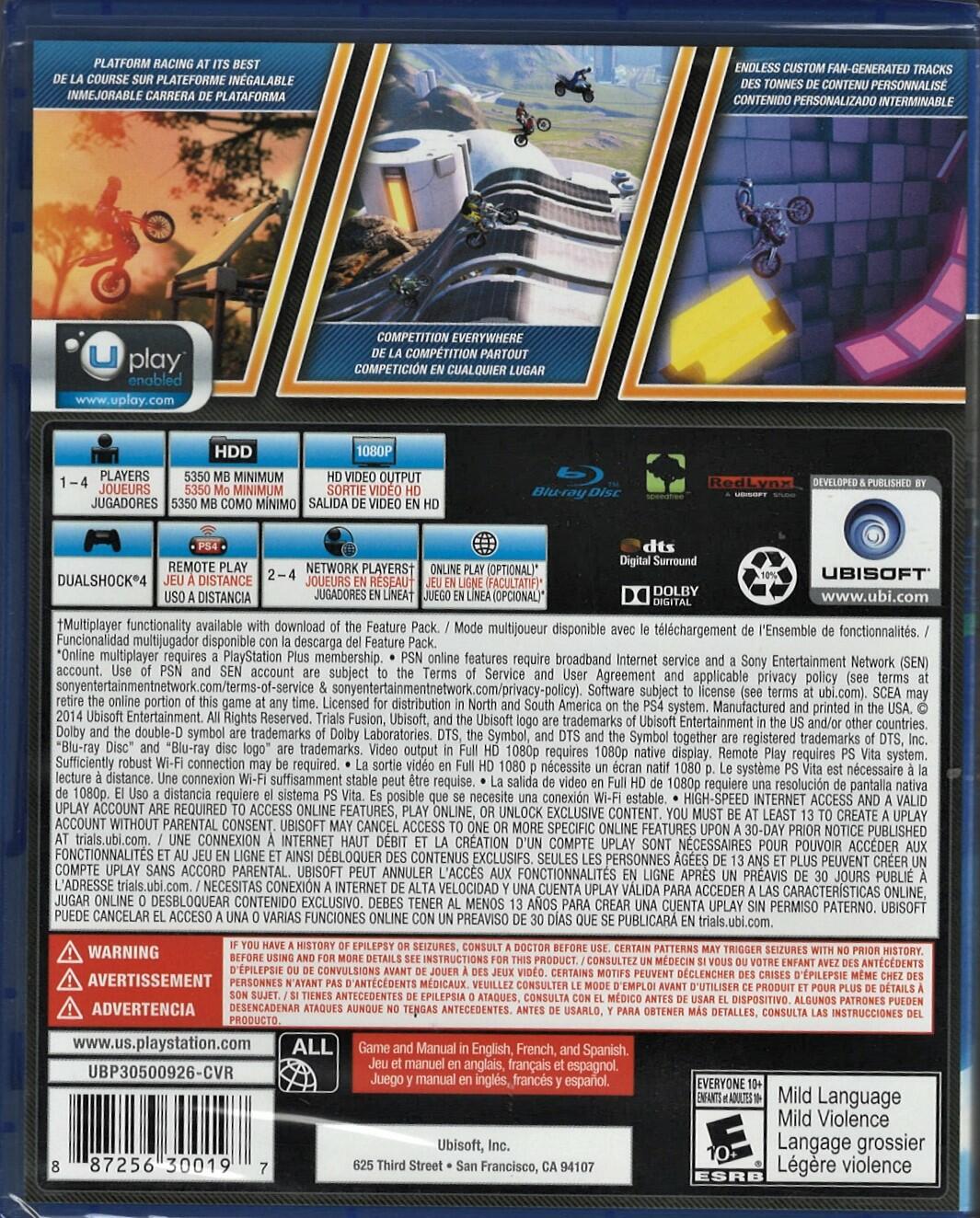 Trials Fusion - PlayStation 4