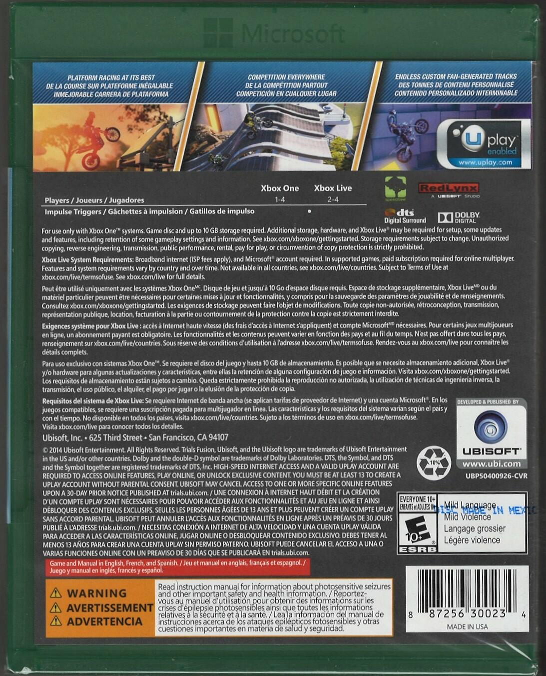 Trials Fusion - Xbox One