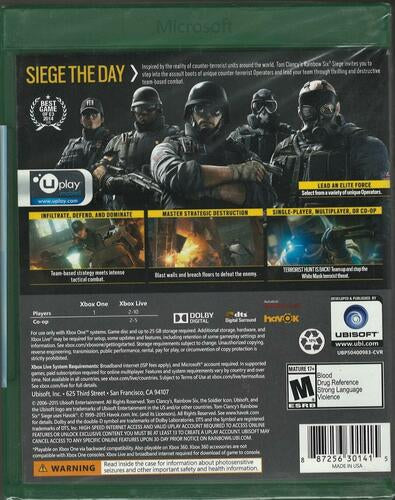 Tom Clancy's Rainbow Six Siege - Xbox One