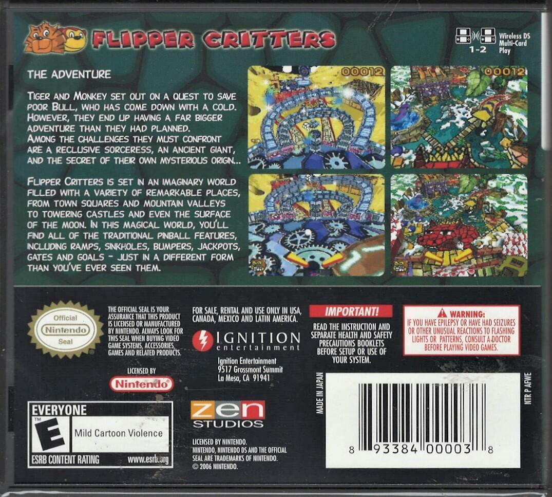 Flipper Critters - Nintendo DS