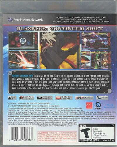 BlazBlue: Continuum Shift - PlayStation 3