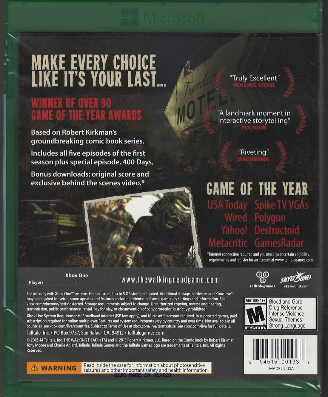 The Walking Dead: The Complete 1st Season - Xbox One