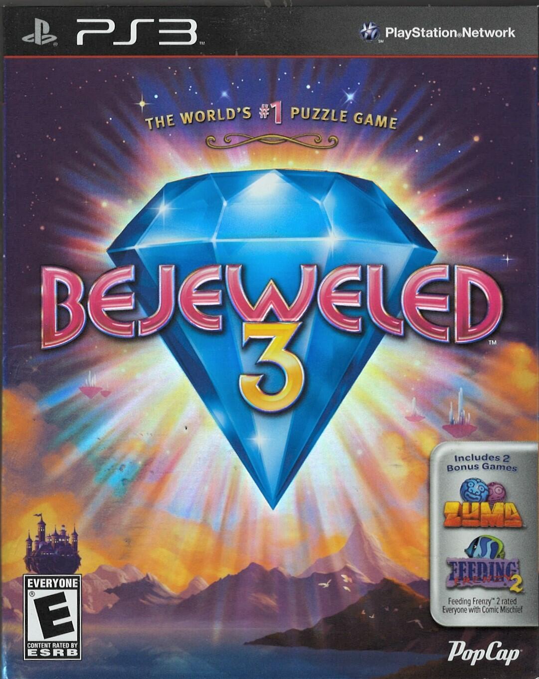 Bejeweled 3 (with Zuma & Feeding Frenzy 2) - PlayStation 3