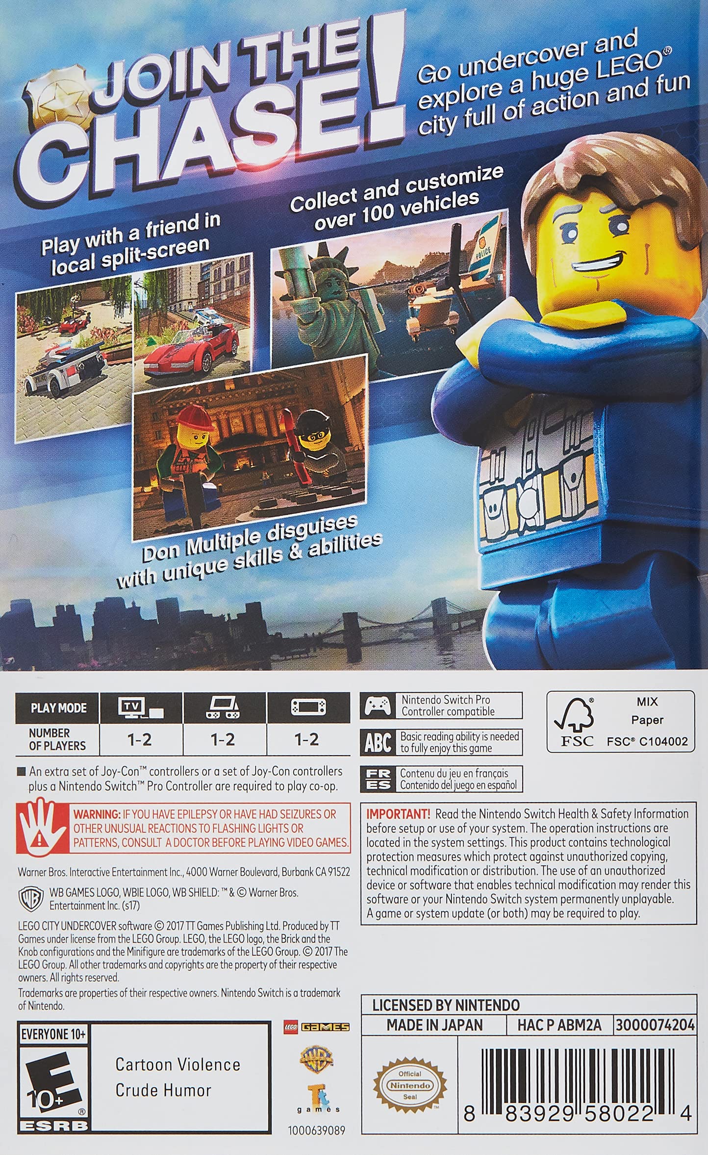 LEGO City Undercover - Nintendo Switch