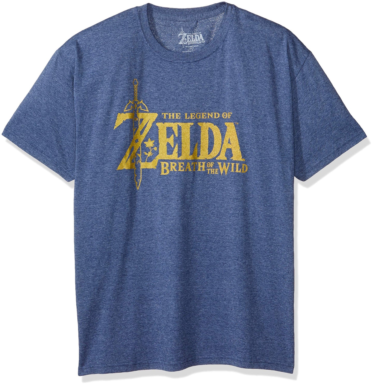 Legend of Zelda Breath of the Wild T-Shirt (Blue Logo size L)