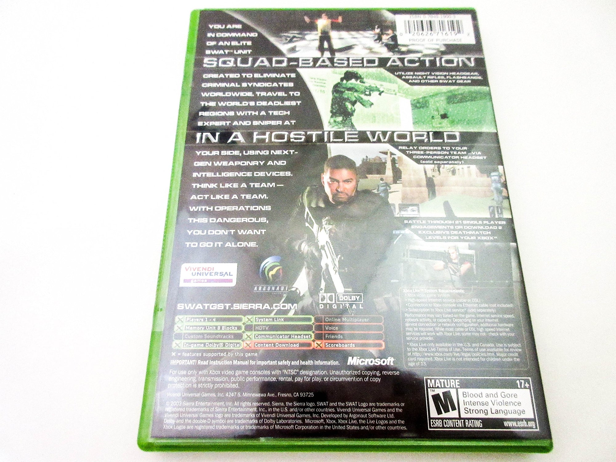 SWAT: Global Strike - Xbox