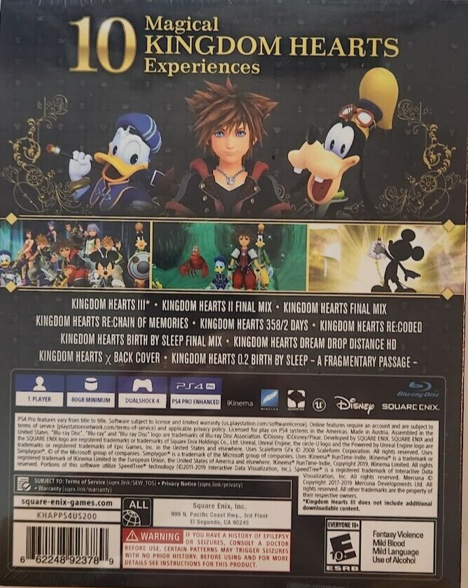 Kingdom Hearts:All-In-One Package - PlayStation 4