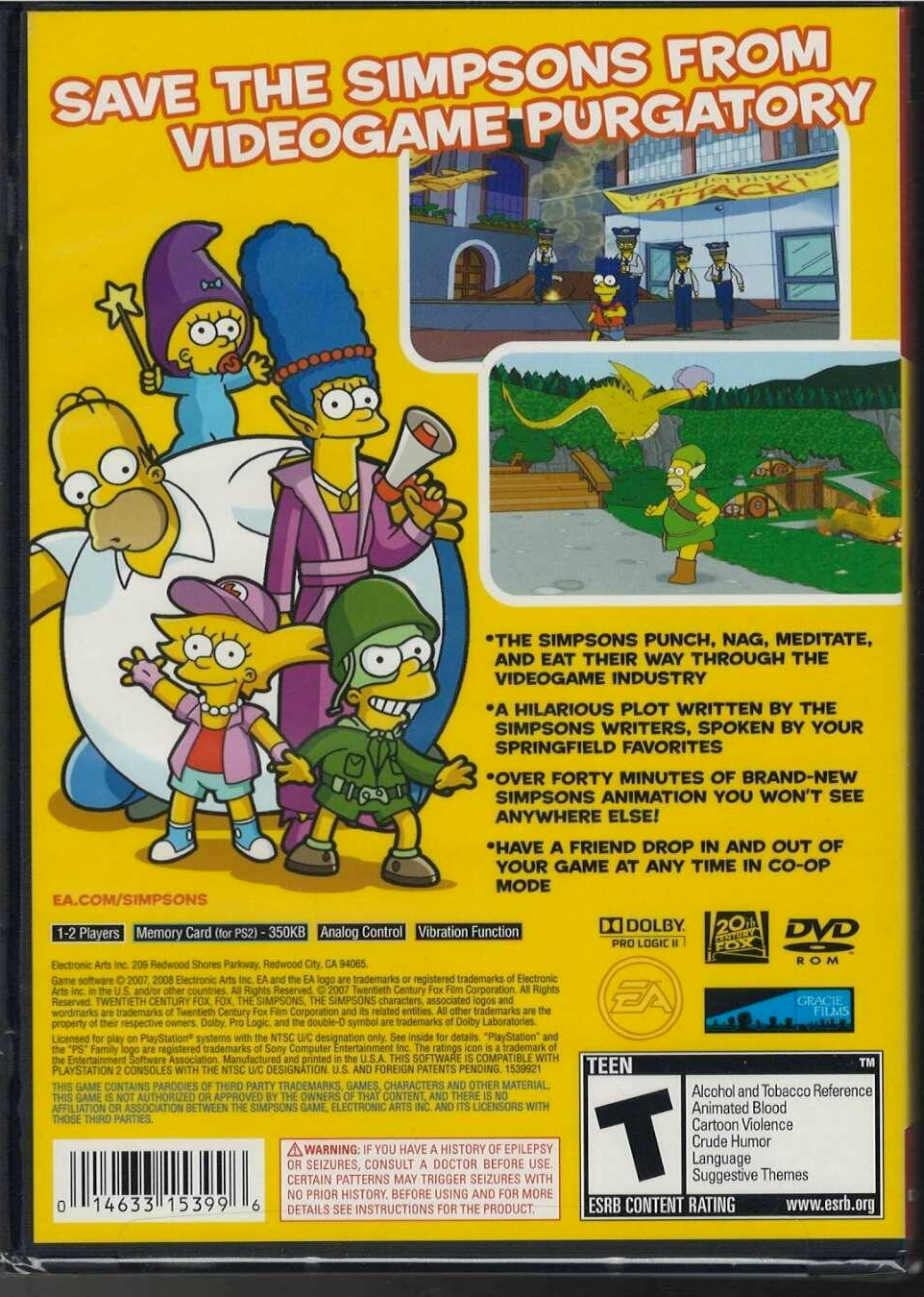 The Simpsons Game (Greatest Hits) - PlayStation 2